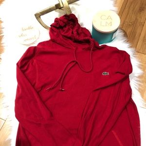 Lacoste Hoodie Long Sleeve Tee Shirt with Pocket